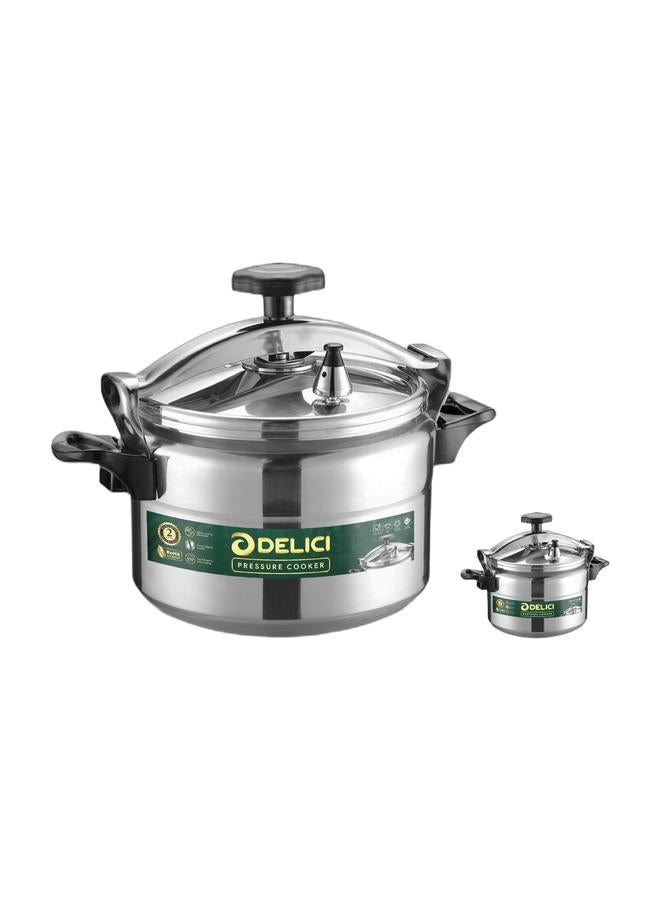DELICI 5L Aluminum Arabic Pressure Cooker | Mirror Coated Exterior | Safety Lock | Heat-Resistant Base | Long-Lasting Rubber Sealing | Durable Body & Lid | Perfect Heat Distribution | Ideal For Modern Middle East Kitchen | DPC 5A - Image 1